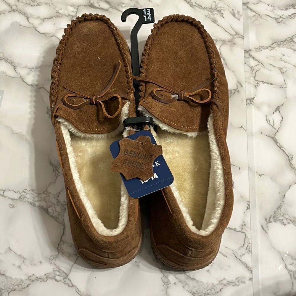 Mens George genuine suede Slip on Loafers size 13/14